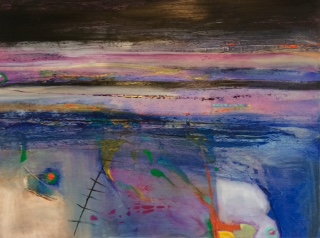 Landscape with black fence