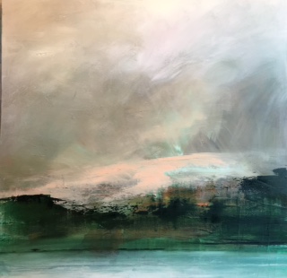 emeraldlakewithorangesky